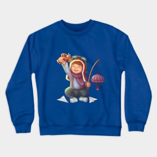 Little Aviator Crewneck Sweatshirt
